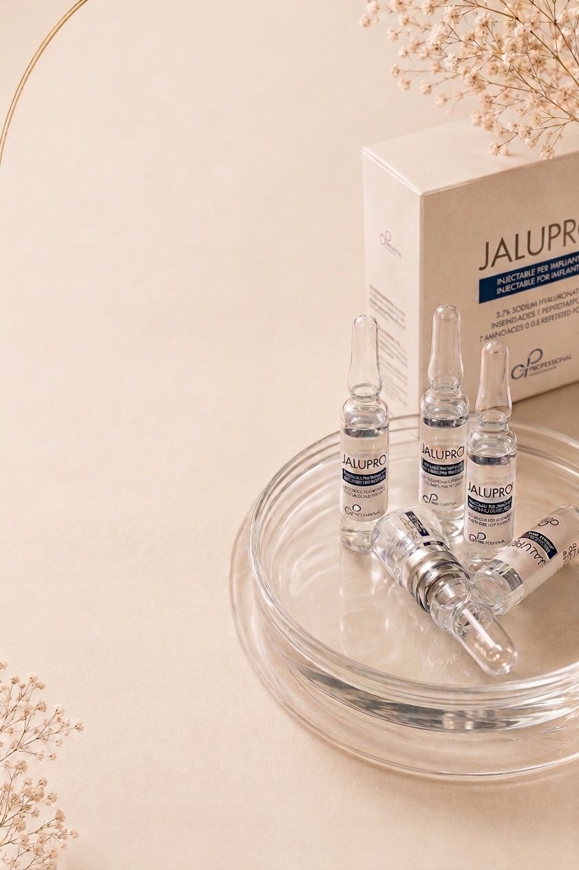 Jalupro hyaluronic acid ampoules, one of the skin boosters used at KK Aesthetics